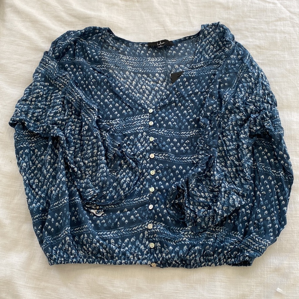 Lulu’s Boho Button up blouse - Picture 2 of 3